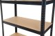 Funfit Regał metalowy magazynowy 180x90x40 cm czarny 1