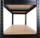 Funfit Regał metalowy magazynowy 180x90x40 cm czarny 2