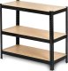 Funfit Regał metalowy magazynowy 180x90x40 cm czarny 9