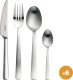 Fiskars FISKARS ZESTAW SZTUĆCÓW 24szt. MATOWE 10
