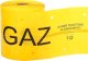 Weba Taśma ostrzegawcza z nadrukiem "GAZ", żółta 20cm x 100m (W950-01-0000-68) 3