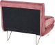 Beliani Sofa welurowa rozkładana różowa VESTFOLD 16