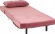 Beliani Sofa welurowa rozkładana różowa VESTFOLD 8