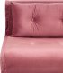 Beliani Sofa welurowa rozkładana różowa VESTFOLD 9