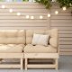 vidaXL Ogrodowa sofa narożna, lite drewno sosnowe 1