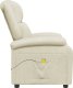 vidaXL Fotel masujący, kremowy, obity sztuczną skórą 4