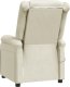 vidaXL Fotel masujący, kremowy, obity sztuczną skórą 5