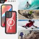 Alogy Etui do Apple iPhone 15 Pro Pancerne 360 case do Mag Safe wodoodporne Armor IP68 Alogy czarne 11