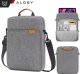 Torba Alogy Torba na laptopa/ iPada Pro Air/ tablet 11-13 cal męska damska Unisex Pasek na ramię etui futerał pokrowiec Alogy saszetka szara 9