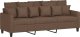 vidaXL Sofa 3-osobowa, brązowa, 180 cm, tapicerowana tkaniną 2