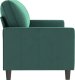 vidaXL Sofa 3-osobowa, ciemnozielony, 180 cm, obita aksamitem 2