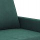 vidaXL Sofa 3-osobowa, ciemnozielony, 180 cm, obita aksamitem 4