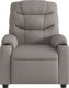 vidaXL Rozkładany fotel masujący, taupe, obity tkaniną 7