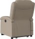 vidaXL Podnoszony fotel masujący, rozkładany, cappuccino 5