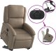 vidaXL Podnoszony fotel masujący, rozkładany, cappuccino 6