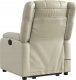 vidaXL Podnoszony fotel masujący, rozkładany, kremowy, ekoskóra 4