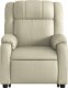 vidaXL Podnoszony fotel masujący, rozkładany, kremowy, ekoskóra 8