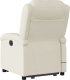 vidaXL Podnoszony fotel masujący, rozkładany, kremowy 5