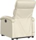 vidaXL Podnoszony fotel masujący, rozkładany, kremowy 4