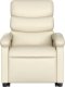 vidaXL Podnoszony fotel masujący, rozkładany, kremowy 8