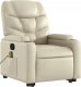 vidaXL Podnoszony fotel masujący, rozkładany, kremowy 3