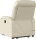 vidaXL Podnoszony fotel masujący, rozkładany, kremowy 4