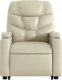 vidaXL Podnoszony fotel masujący, rozkładany, kremowy 8