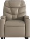 vidaXL Podnoszony fotel masujący, rozkładany, cappuccino, ekoskóra 8