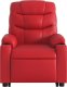 vidaXL Podnoszony fotel masujący, rozkładany, czerwony, ekoskóra 6