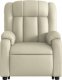 vidaXL Podnoszony fotel masujący, rozkładany, kremowy, ekoskóra 8