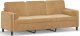 vidaXL 3-osobowa sofa z poduszkami, brązowa, 180 cm, aksamit 2
