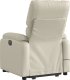 vidaXL Podnoszony fotel masujący, rozkładany, kremowy 5