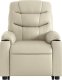 vidaXL Podnoszony fotel masujący, rozkładany, kremowy, ekoskóra 9