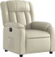 vidaXL Elektryczny fotel rozkładany, kremowy, obity sztuczną skórą 4