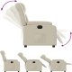vidaXL Elektryczny fotel rozkładany, kremowy, obity sztuczną skórą 7