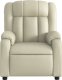 vidaXL Elektryczny fotel rozkładany, kremowy, obity sztuczną skórą 9