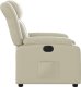 vidaXL Elektryczny fotel rozkładany, kremowy, obity sztuczną skórą 10