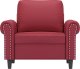 vidaXL Fotel, winna czerwień, 60 cm, obity sztuczną skórą 3