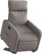 vidaXL Podnoszony fotel rozkładany, kolor taupe, obity tkaniną 3