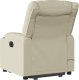 vidaXL Podnoszony fotel masujący, rozkładany, kremowy 5