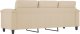 vidaXL 3-osobowa sofa, kremowa, 180 cm, tapicerowana mikrofibrą 5