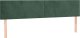 vidaXL Łóżko kontynentalne z materacem, ciemnozielone, 120x190 cm 7