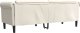 vidaXL Sofa 3-osobowa, kremowa, tapicerowana aksamitem 6