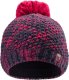 hitec Damska czapka zimowa z pomponem Hi-tec Lady Halla czerwona 1