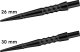 Harrows Końcówki steeltip APEX LANCE black 26 mm 1
