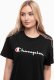 Champion Koszulka damska Champion SS Tee czarna 117534 KK001 S 2