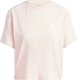 Adidas Koszulka damska adidas Essentials 3-Stripes Single Jersey Crop Top różowa IY4227 S 1
