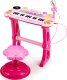 Multistore Keyboard organki pianinko z mikrofonem mp3 różowe 1