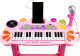 Multistore Keyboard organki pianinko z mikrofonem mp3 różowe 3