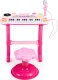 Multistore Keyboard organki pianinko z mikrofonem mp3 różowe 5